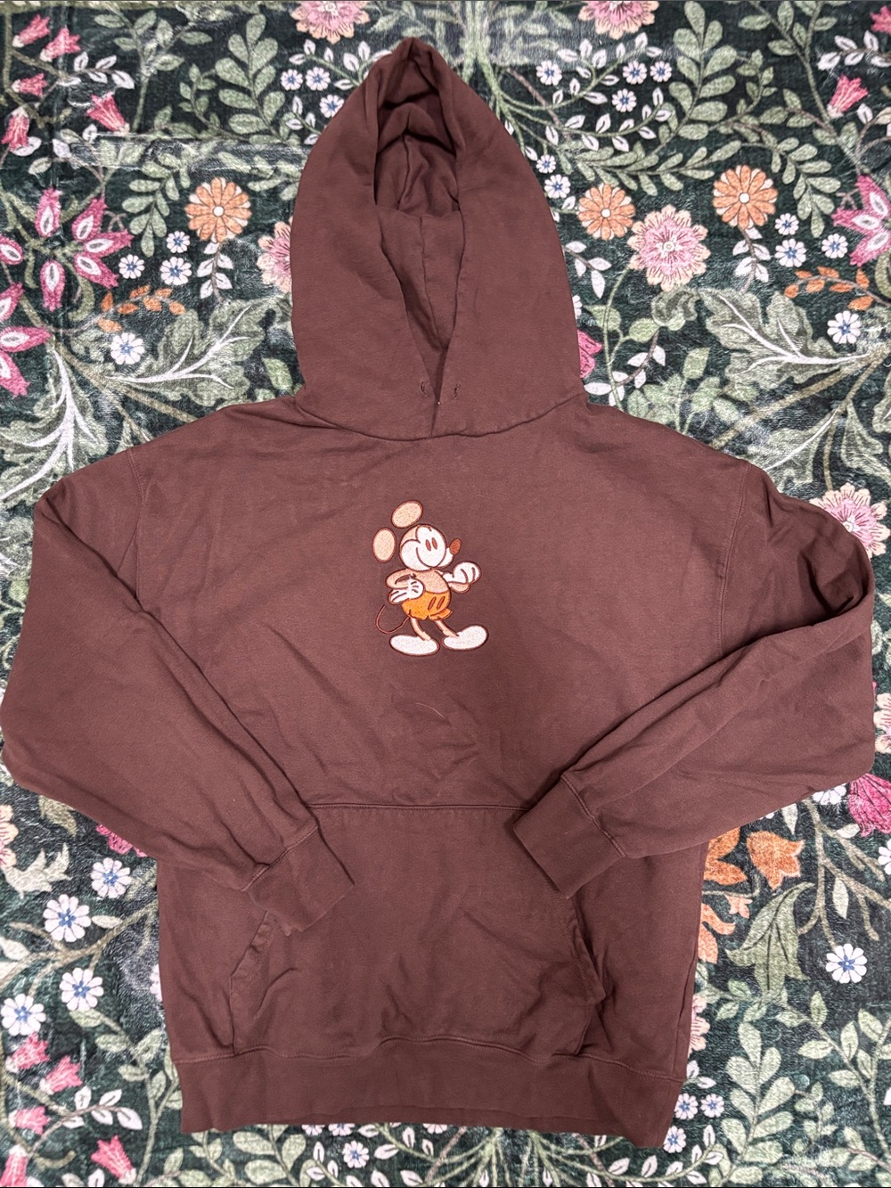 Disney Brown Hoodie with Mickey Graphic